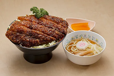 会津名物 ソースカツ丼(200g)喜多方ミニラーメンセット