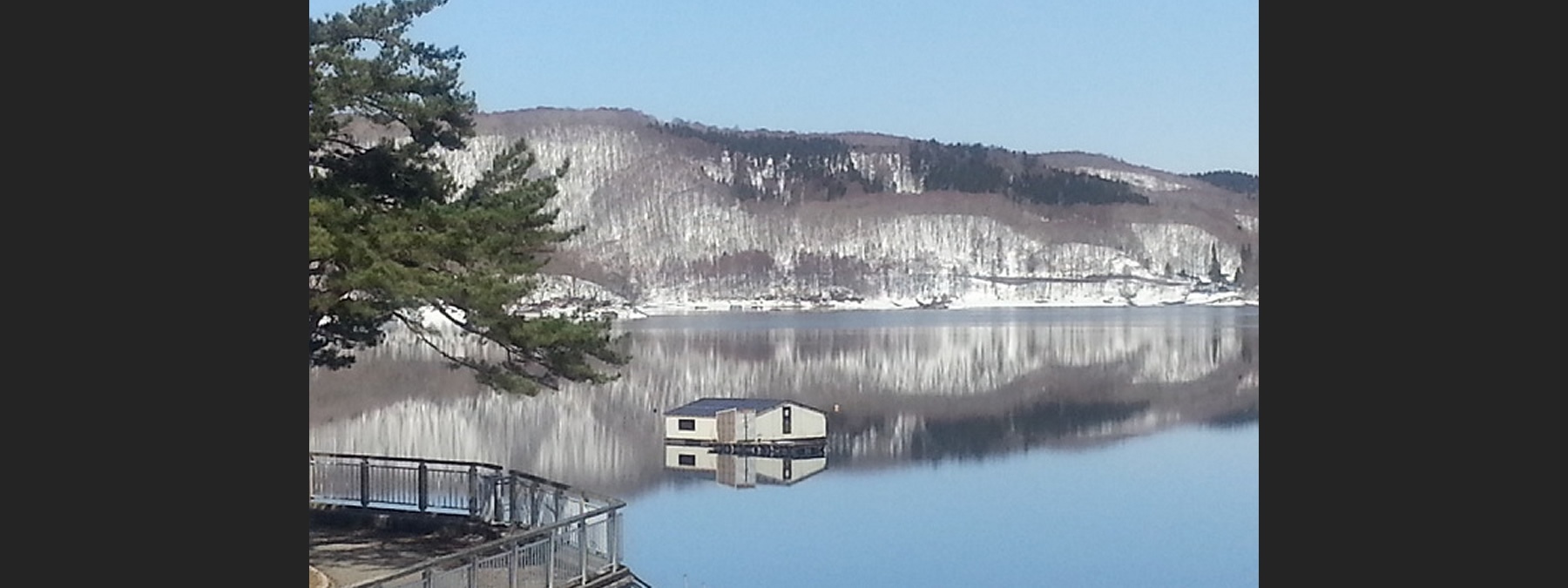 冬の桧原湖